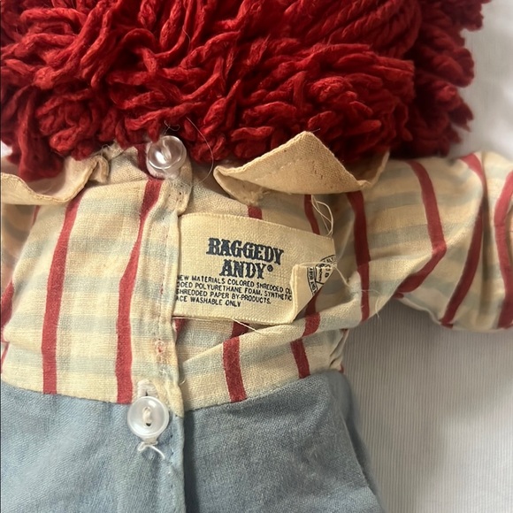 Vintage 1970’s Knickerbocker Raggedy Ann and Andy Dolls with I Love You Heart - Picture 12 of 15